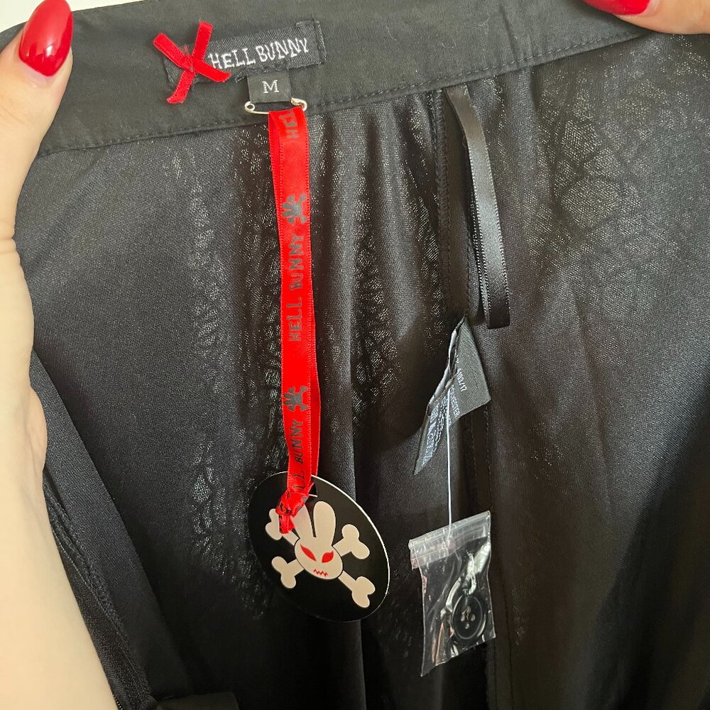 Hell Bunny "AMARANDE" Spiderweb Tulle 50's skirt **BNWT - Picture 2 of 4
